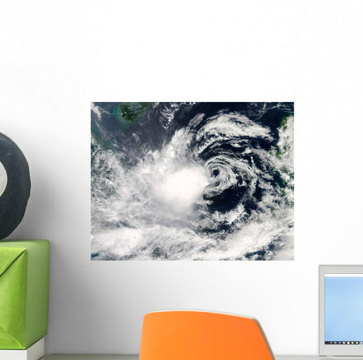 Typhoon Gaemi over South Wall Decal