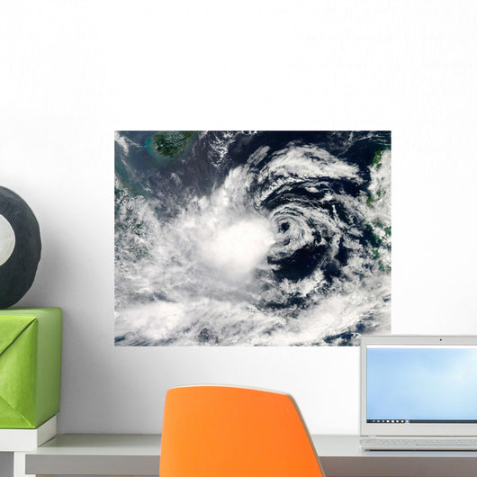 Typhoon Gaemi over South Wall Decal