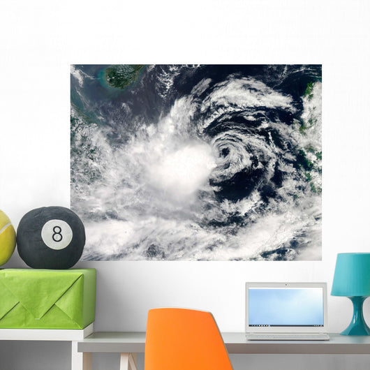 Typhoon Gaemi over South Wall Decal