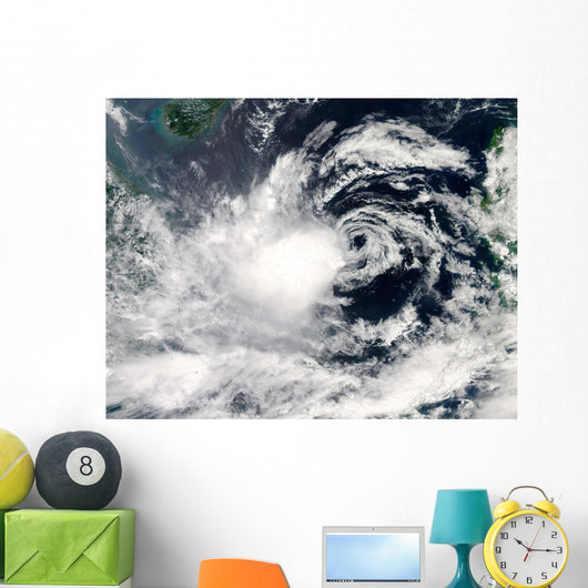 Typhoon Gaemi over South Wall Decal