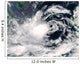 Typhoon Gaemi over South Wall Decal