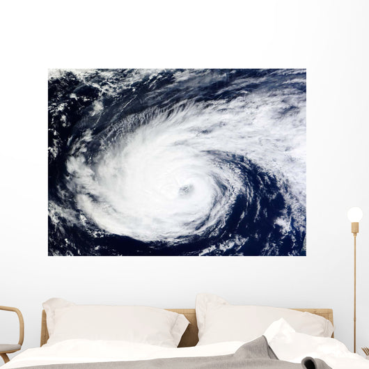 Hurricane Nadine over Atlantic Wall Decal