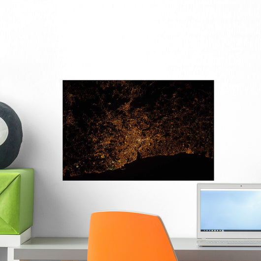 Nighttime Image Portugal Showing Wall Decal