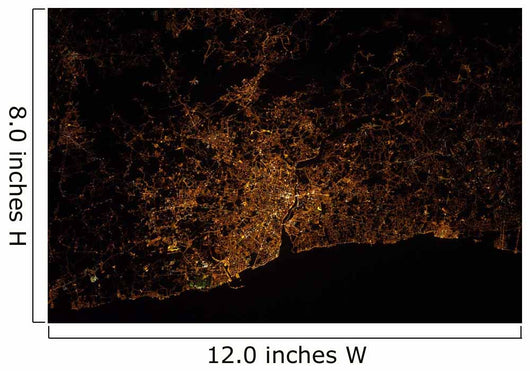 Nighttime Image Portugal Showing Wall Decal