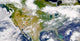 Satellite North America with Wall Decal