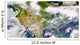 Satellite North America with Wall Decal