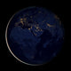 Full Earth Showing City Wall Decal