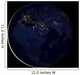 Full Earth Showing City Wall Decal