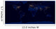 Flat Map Earth Showing Wall Decal