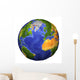 Full Earth Showing Topographic Wall Decal