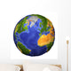 Full Earth Showing Topographic Wall Decal