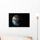 Full Earth Showing Simulated Wall Decal Design 4