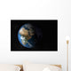 Full Earth Showing Simulated Wall Decal Design 4