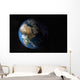 Full Earth Showing Simulated Wall Decal Design 4