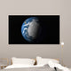 Full Earth Showing Simulated Wall Decal Design 2
