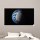 Full Earth Showing Simulated Wall Decal Design 2