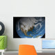 Full Earth Showing Simulated Wall Decal Design 1