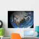 Full Earth Showing Simulated Wall Decal Design 1