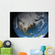 Full Earth Showing Simulated Wall Decal Design 1