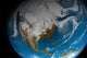 Full Earth Showing Simulated Wall Decal Design 1