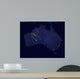 Satellite Showing Night Lights Wall Decal