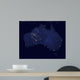 Satellite Showing Night Lights Wall Decal