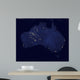 Satellite Showing Night Lights Wall Decal