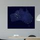Satellite Showing Night Lights Wall Decal
