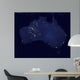 Satellite Showing Night Lights Wall Decal