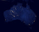 Satellite Showing Night Lights Wall Decal