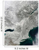 Satellite Large Nor'easter Snow Wall Decal Design 2