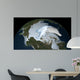 Planet Earth Showing Sea Wall Decal Design 1
