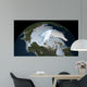 Planet Earth Showing Sea Wall Decal Design 1
