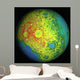 Lunar Topography Globe Wall Decal