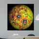 Free-air Lunar Gravity Globe Wall Decal