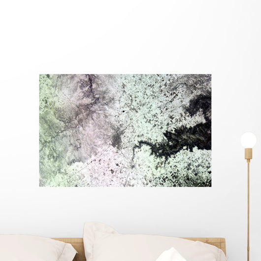 Satellite Amarillo Texas Covered Wall Decal Design 2