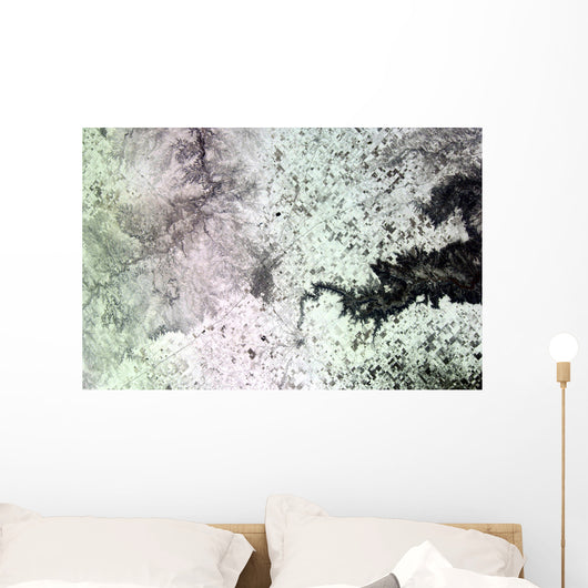 Satellite Amarillo Texas Covered Wall Decal Design 2