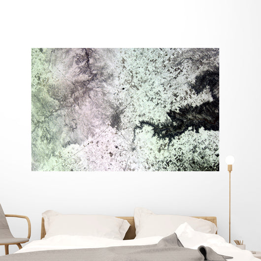 Satellite Amarillo Texas Covered Wall Decal Design 2
