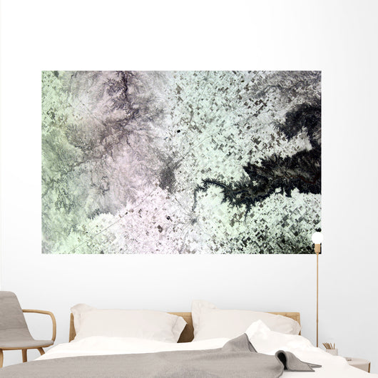 Satellite Amarillo Texas Covered Wall Decal Design 2