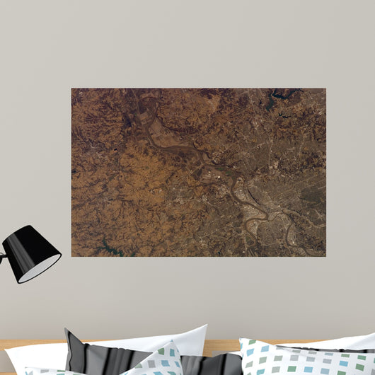 Satellite Kansas City Missouri Wall Decal Design 2