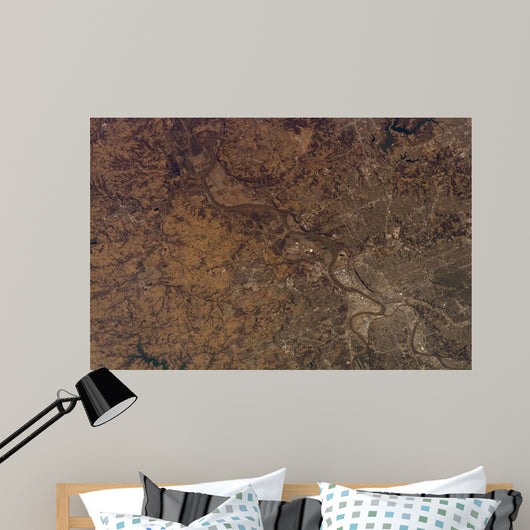 Satellite Kansas City Missouri Wall Decal Design 2