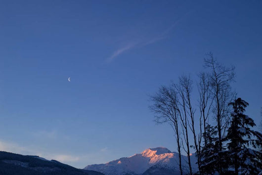 Moon and Alpenglow Wall Decal Design 2