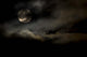 Harvest Moon through Clouds Wall Decal