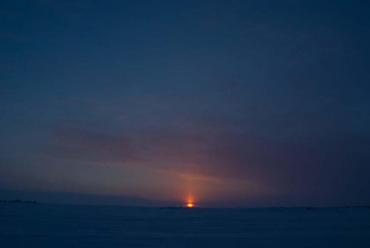 Sunset from Dettah Ice Wall Decal Design 2