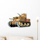 Tan Painted Tank Wall Decal