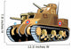 Tan Painted Tank Wall Decal