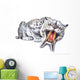 Thylacosmilus Says Hello Wall Decal