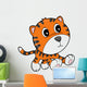 Cute Little Baby Tiger Wall Decal