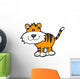 Little Orange Baby Tiger Wall Decal