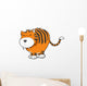 Chubby Saber Tooth Tiger Wall Decal